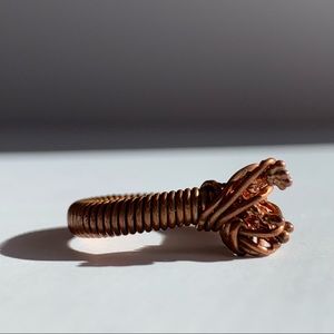 Funky Copper Ring Size 6.5